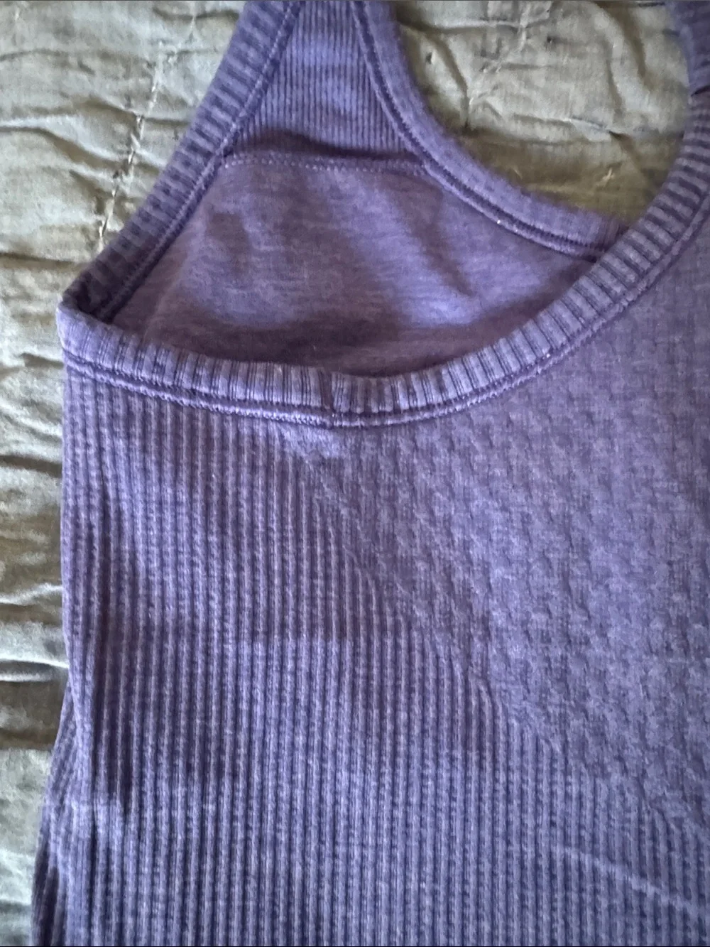 lululemon athletica Lavender Ribbed Racerback Tank